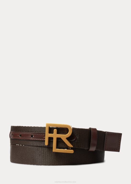 bagage brun Mænd Ralph Lauren rl læderbælte med svømmehud Z426B8921