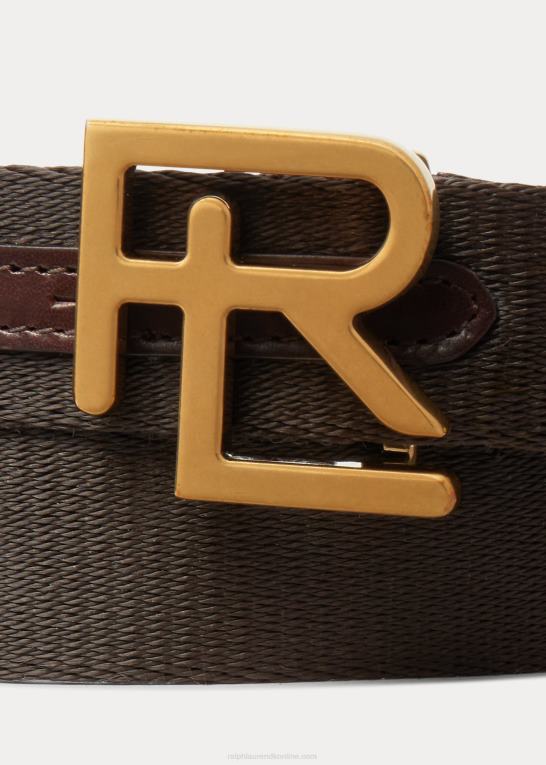 bagage brun Mænd Ralph Lauren rl læderbælte med svømmehud Z426B8921
