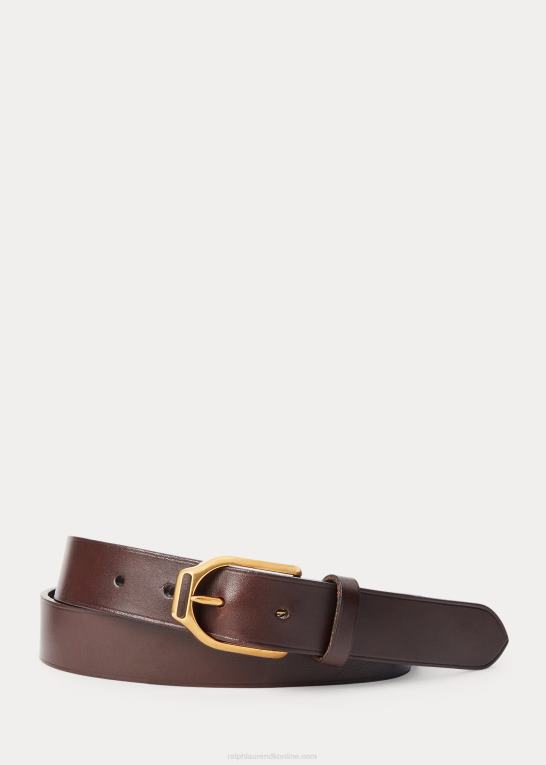 bagage brun Mænd Ralph Lauren welington læderbælte med bøjlespænde Z426B8944