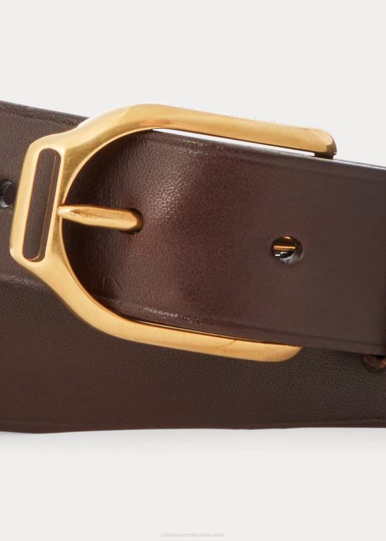 bagage brun Mænd Ralph Lauren welington læderbælte med bøjlespænde Z426B8944