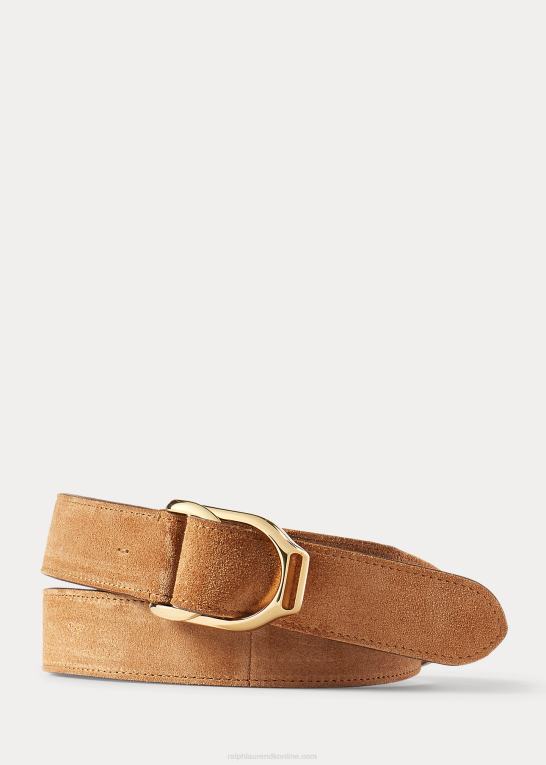 cognac Mænd Ralph Lauren welington ruskindsbælte Z426B9008