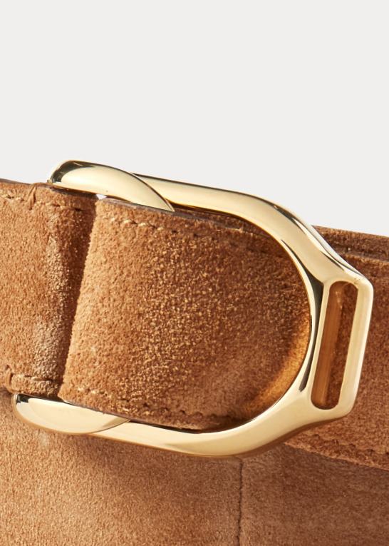 cognac Mænd Ralph Lauren welington ruskindsbælte Z426B9008
