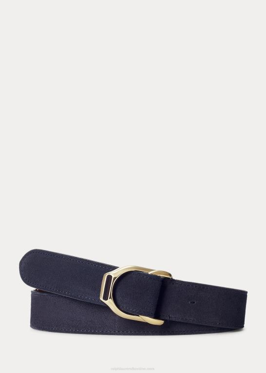 flåde Mænd Ralph Lauren welington ruskindsbælte Z426B9007