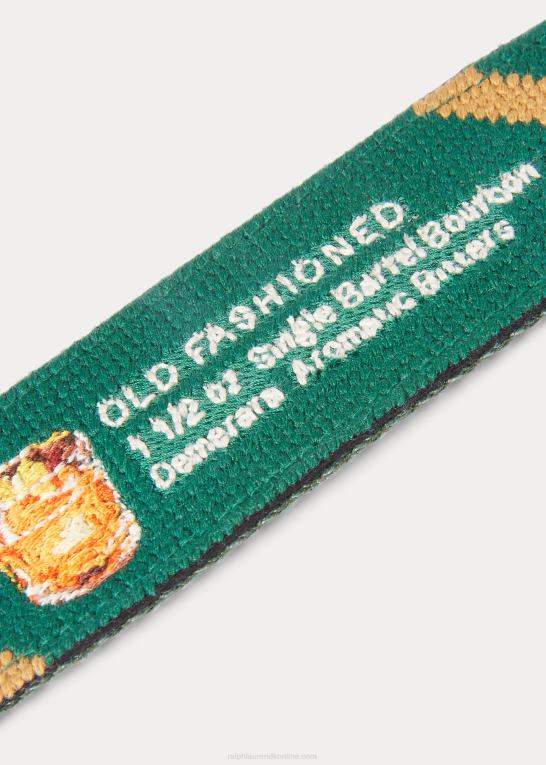 grøn Mænd Ralph Lauren polo bar nålespids bælte Z426B2580