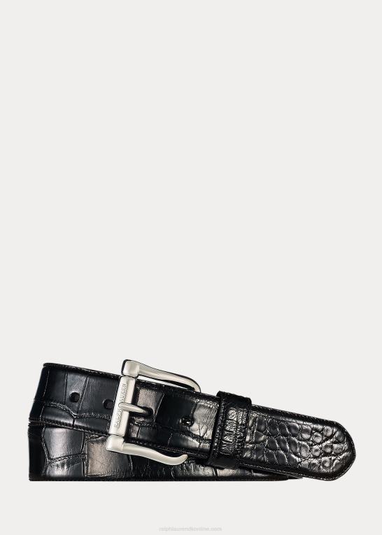 sort Mænd Ralph Lauren alligator bælte Z426B9040
