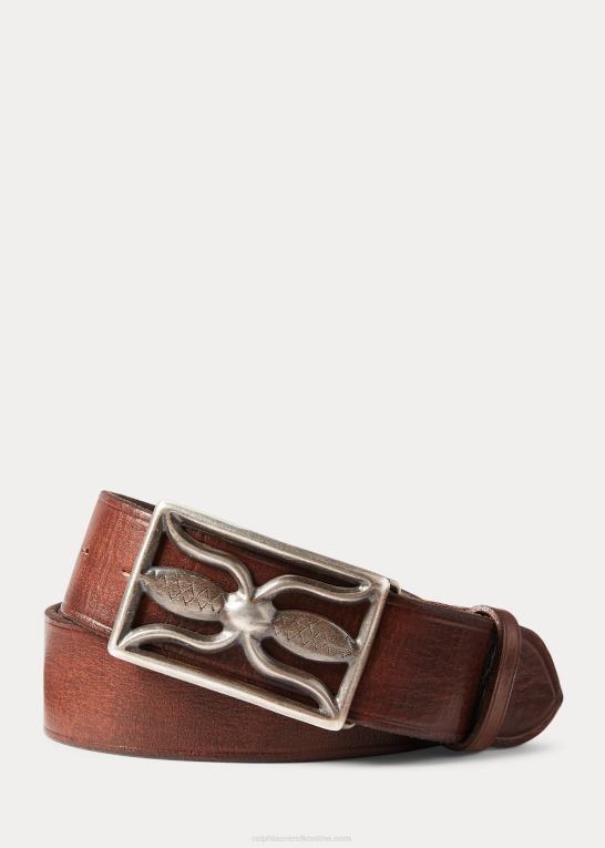 vintage brun Mænd Ralph Lauren læderbælte Z426B8856