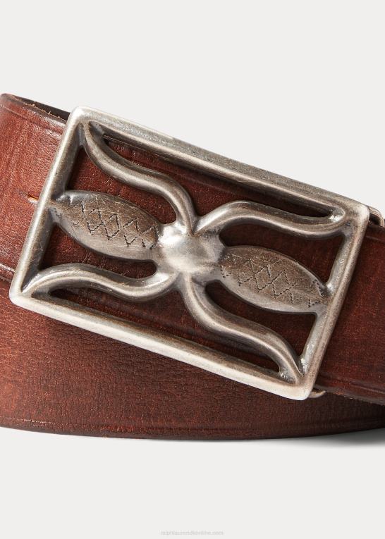 vintage brun Mænd Ralph Lauren læderbælte Z426B8856
