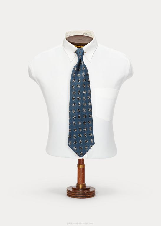 Mænd Ralph Lauren håndlavet geometrisk-fyr silkeslips Z426B8829