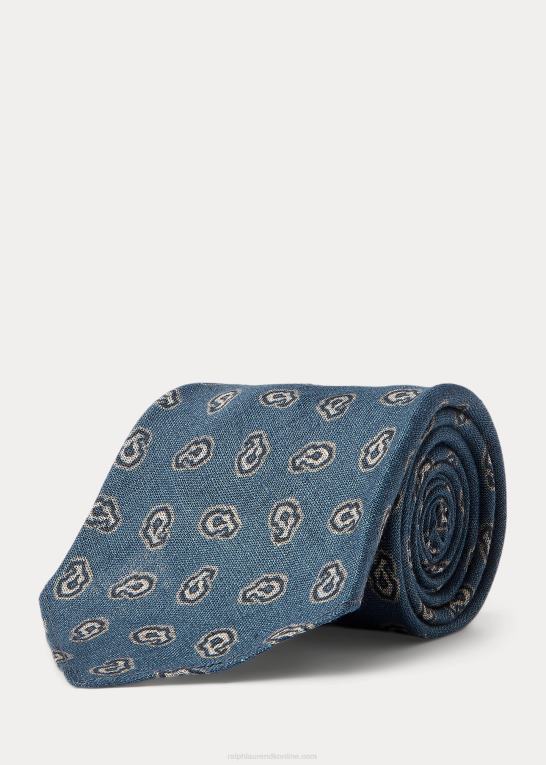 Mænd Ralph Lauren håndlavet geometrisk-fyr silkeslips Z426B8829