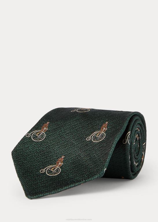 Mænd Ralph Lauren håndlavet silke jacquard slips Z426B2792
