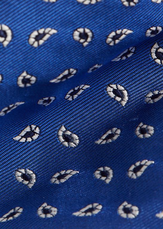 blå Mænd Ralph Lauren fyrretræsmønstret silkeslips Z426B2534