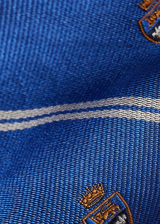 blå Mænd Ralph Lauren stribet silke repp club slips Z426B2234