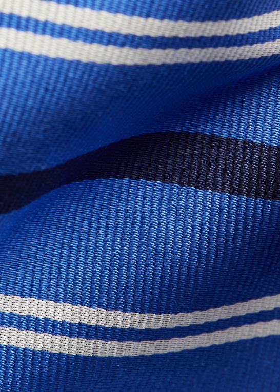 blå Mænd Ralph Lauren stribet silke repp slips Z426B2509