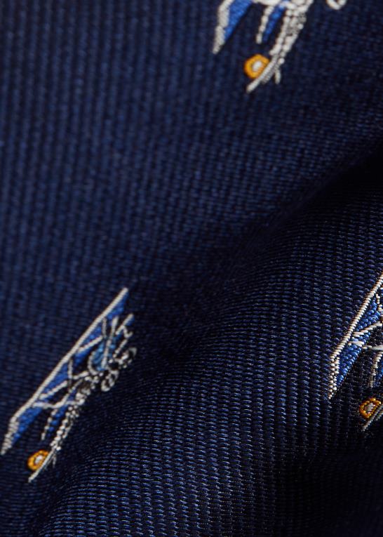 flåde Mænd Ralph Lauren luftfartsmønstret silke repp slips Z426B2517