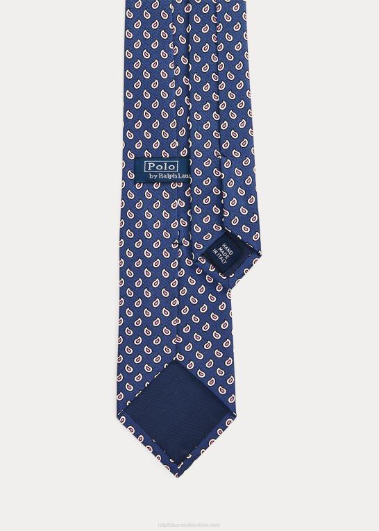 flåde Mænd Ralph Lauren pænt silkeslips Z426B2416