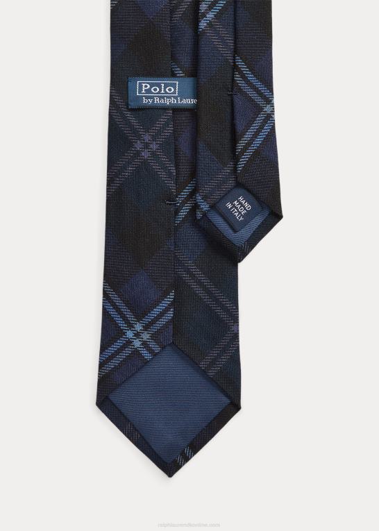 flåde Mænd Ralph Lauren plaid uld challis slips Z426B2510