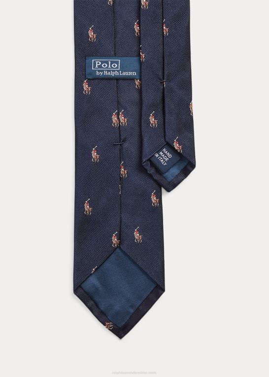 flåde Mænd Ralph Lauren polo pony silkeslips Z426B2257