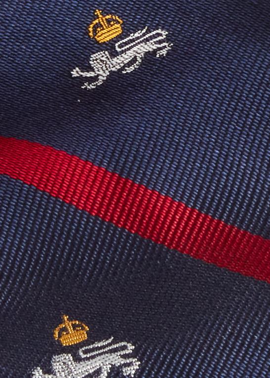 flåde Mænd Ralph Lauren stribet silke repp club slips Z426B2270