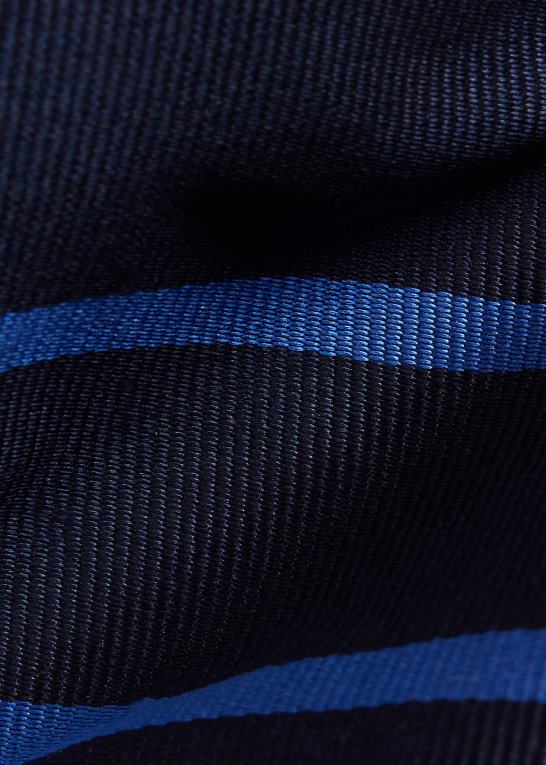 flåde/kongelig Mænd Ralph Lauren stribet silke repp slips Z426B2531