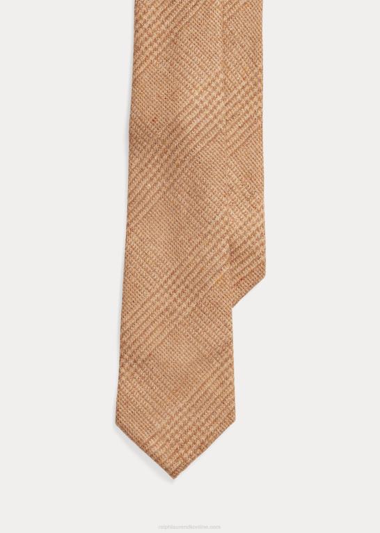kamel/brun Mænd Ralph Lauren glen plaid uld slips Z426B8927
