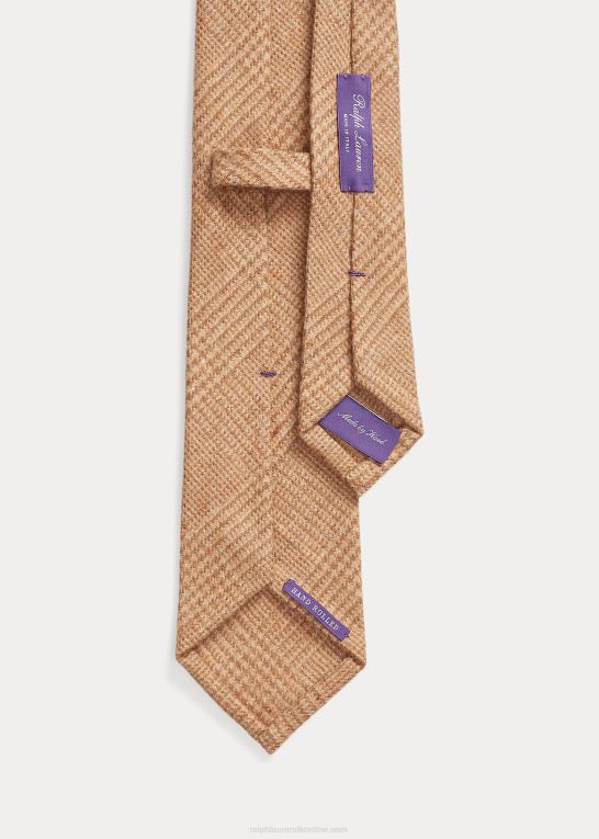 kamel/brun Mænd Ralph Lauren glen plaid uld slips Z426B8927