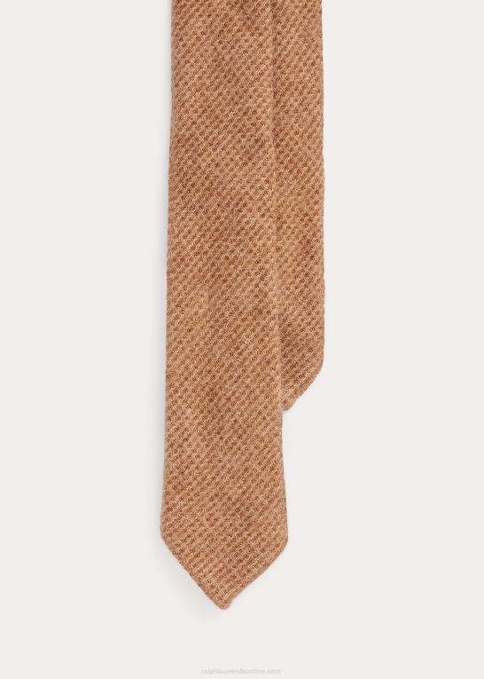 kamel/brun Mænd Ralph Lauren tweed slips i børstet uld Z426B8922