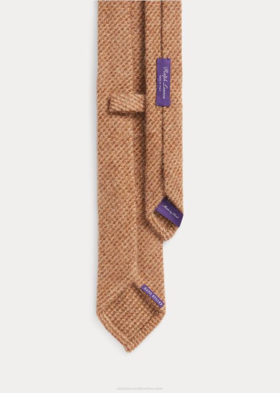 kamel/brun Mænd Ralph Lauren tweed slips i børstet uld Z426B8922