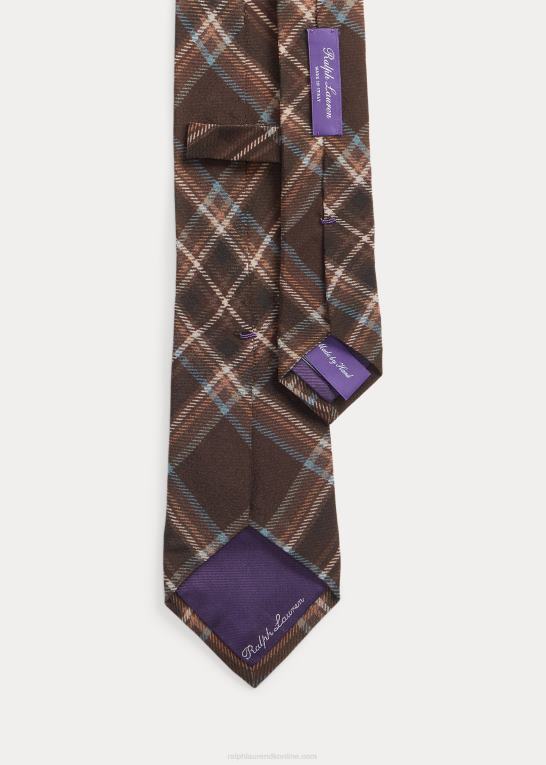 lysebrun/multi Mænd Ralph Lauren crepeslips i silke med tartantryk Z426B8930