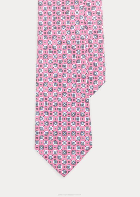 lyserød Mænd Ralph Lauren print silkeslips Z426B8747
