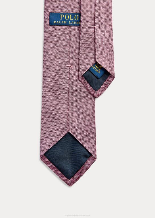 lyserød/hvid Mænd Ralph Lauren pin dot silke smalt slips Z426B2650