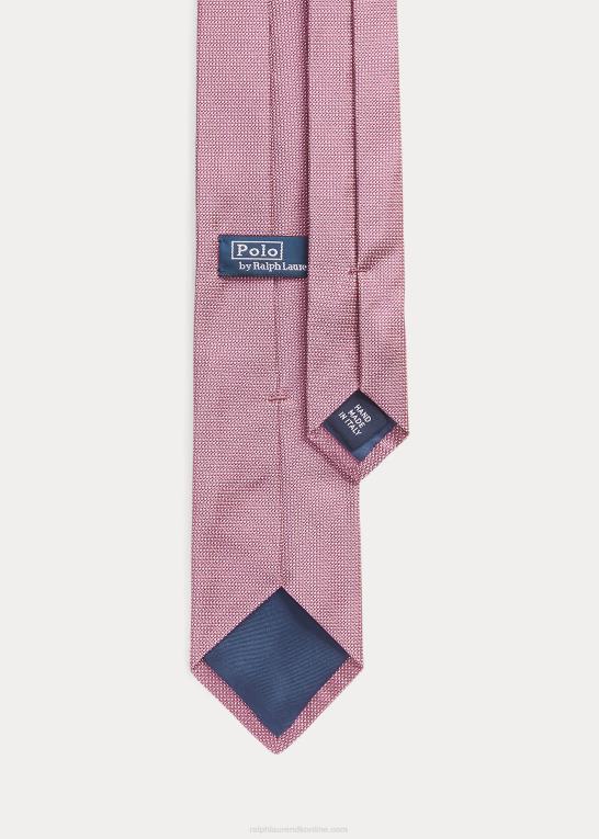lyserød/hvid Mænd Ralph Lauren pin prik silkeslips Z426B2278