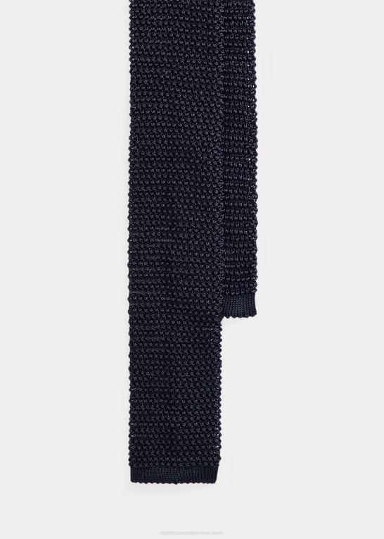 mørk flåde Mænd Ralph Lauren strik silkeslips Z426B2690