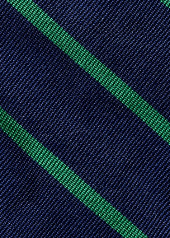 marineblå/grøn Mænd Ralph Lauren stribet silke repp slips Z426B2249