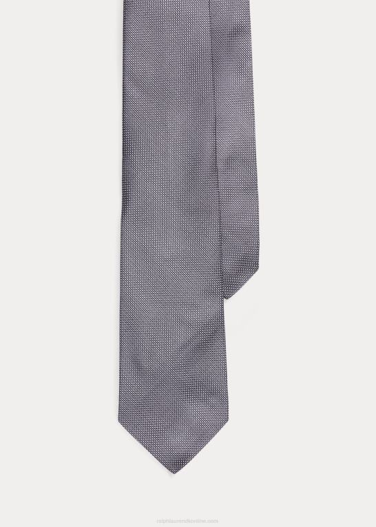marineblå/hvid Mænd Ralph Lauren pin prik silkeslips Z426B2268