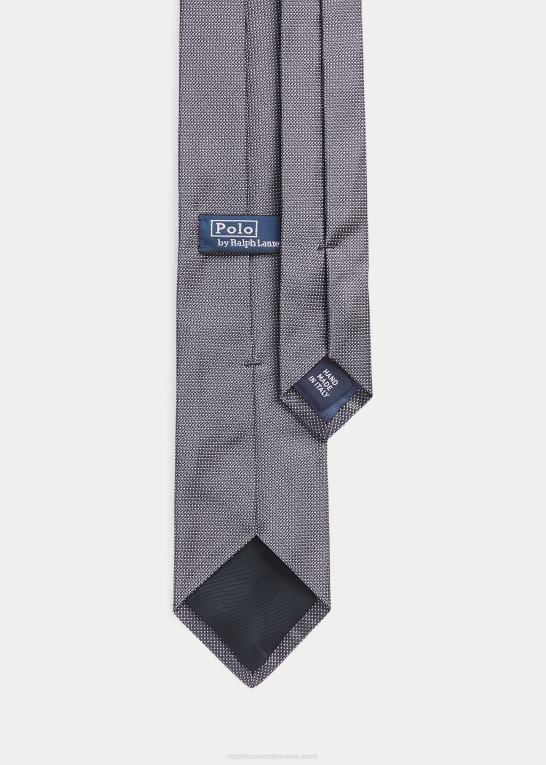 marineblå/hvid Mænd Ralph Lauren pin prik silkeslips Z426B2268