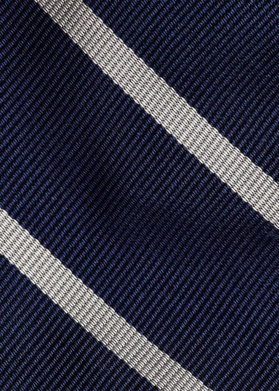 marineblå/hvid Mænd Ralph Lauren stribet silke repp slips Z426B2261