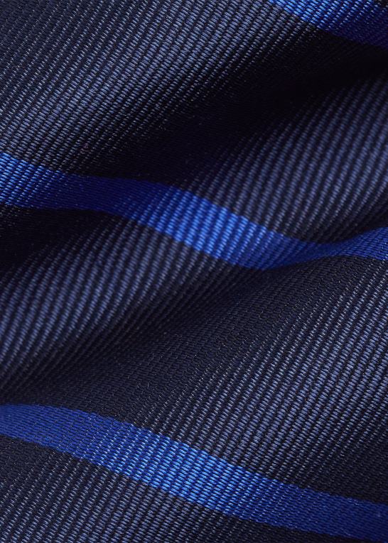 marineblå/hvid Mænd Ralph Lauren stribet silke repp slips Z426B2266