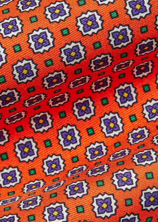 orange Mænd Ralph Lauren print silkeslips Z426B2402
