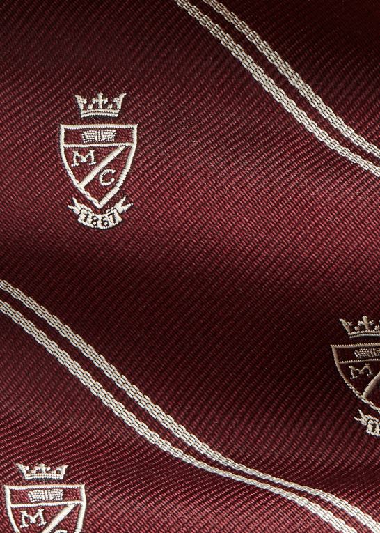 rødbrun/hvid Mænd Ralph Lauren morehouse indsamling klub slips Z426B2634