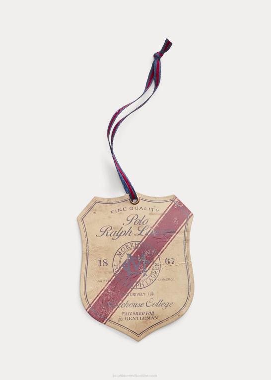 rødbrun/hvid Mænd Ralph Lauren morehouse indsamling klub slips Z426B2634