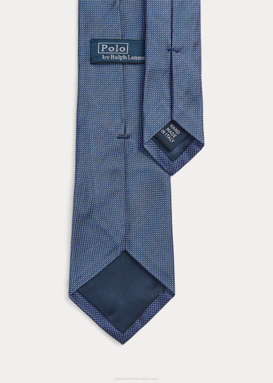 royal/hvid Mænd Ralph Lauren pin prik silkeslips Z426B2262