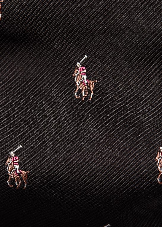 sort Mænd Ralph Lauren polo pony silkeslips Z426B2258