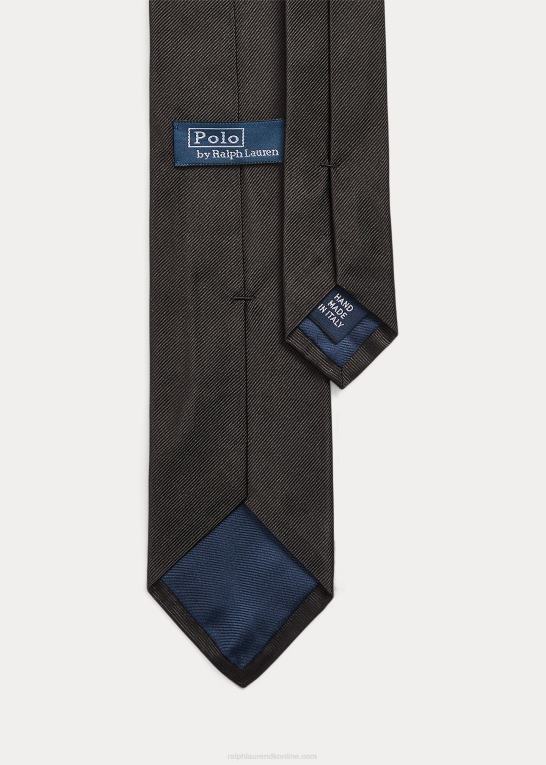 sort Mænd Ralph Lauren silke repp slips Z426B2256