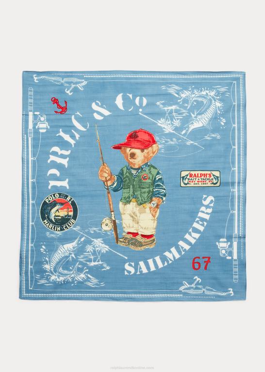 chambray Mænd Ralph Lauren polobjørn bomuldsbandana Z426B2437