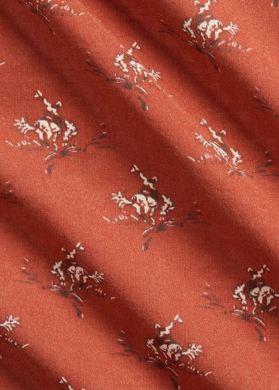 falmet rød/sort/creme Mænd Ralph Lauren western bomuldsbandana Z426B2232