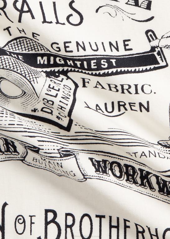 hvid sort Mænd Ralph Lauren grafisk bandana i bomuld Z426B5484