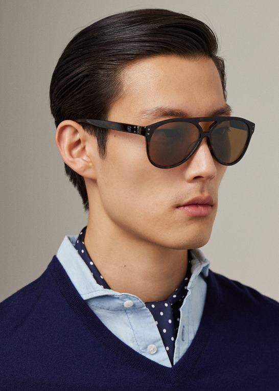brun havana Mænd Ralph Lauren pilot solbriller til biler Z426B9065