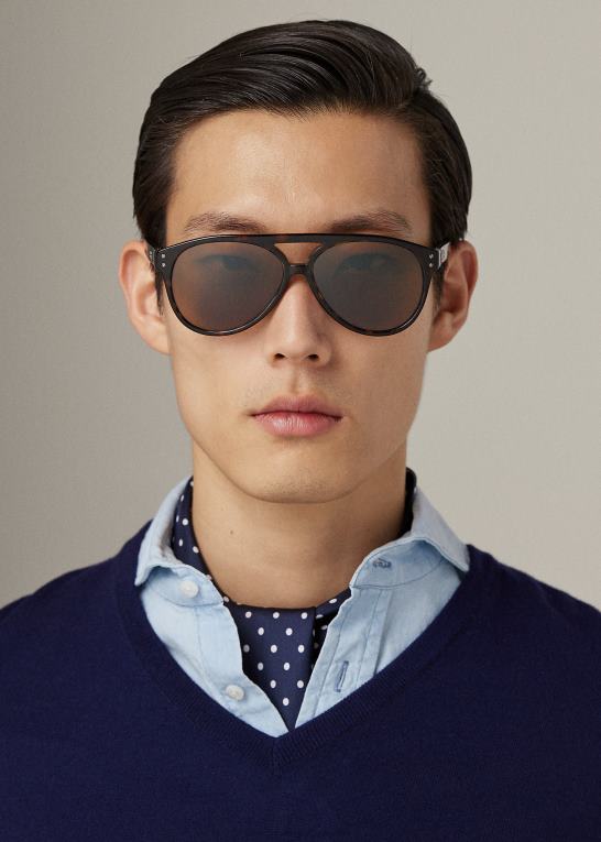 brun havana Mænd Ralph Lauren pilot solbriller til biler Z426B9065