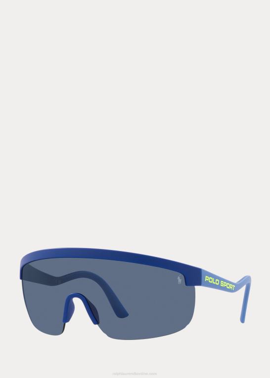 mat blå Mænd Ralph Lauren polo sport shield solbriller Z426B9058