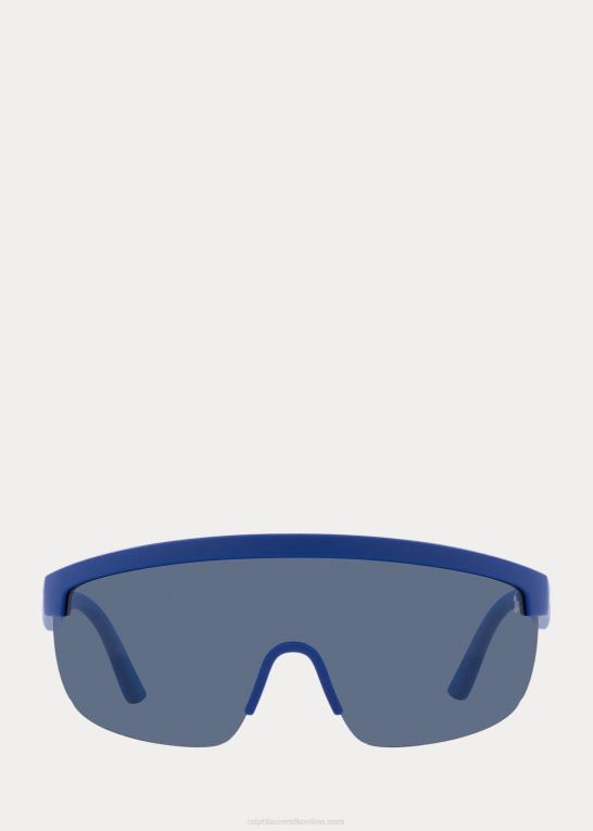 mat blå Mænd Ralph Lauren polo sport shield solbriller Z426B9058